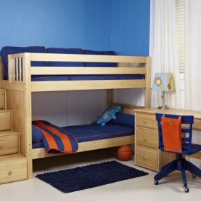 Bunk Bed Natural Wood-0