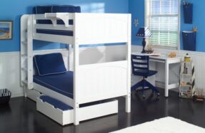 Bunk Bed White-0