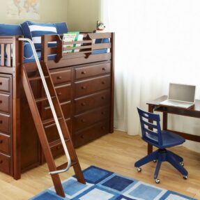 Storage Loft Bed Chestnut-0