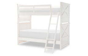 Flat Iron 1861 Twin Over Twin Bunk Bed White by Legacy Kids
