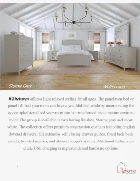 Whitehaven Bedroom Set by Myhome