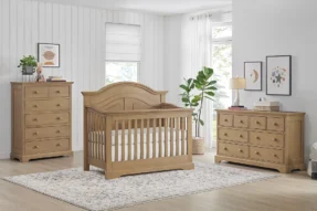 Waterford Sand Curved Top Crib by Baby Direct