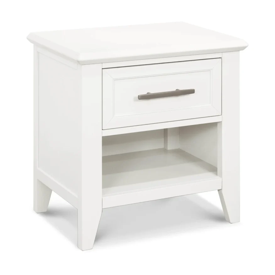 Beckett Nightstand in White - Monogram by Namesake