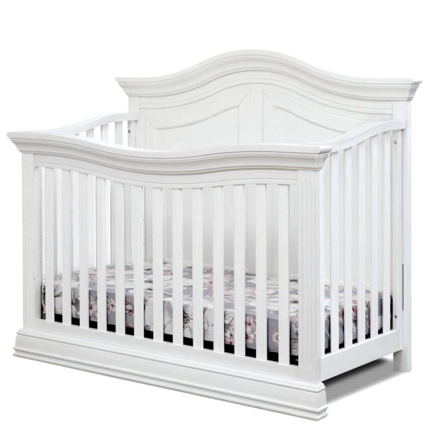 Providence Curved Top Crib with White Finish by Sorelle