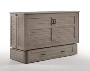Poppy Murphy Cabinet Bed in Brushed Driftwood by Night & Day