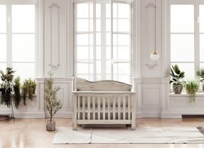 Tiegen Crib Collection in Limelight from Milk Street Baby
