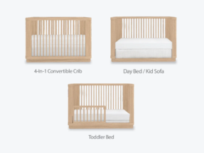Morocco Collection Cribs & Beds in Natural Oak by Elan & Eden
