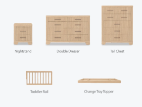 Morocco Collection Bedroom Furniture in Natural Oak by Elan & Eden
