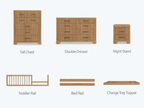 Morocco Collection Bedroom Furniture in Nutmeg Oak by Elan & Eden