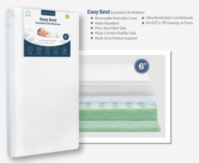 Easy Rest Crib Mattress - Signature Rest Series by Elan & Eden
